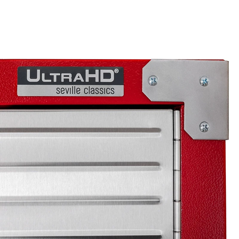Armoire de rangement roulante UltraHD, Rouge, 91 cm (L) x 46 cm (P) x 183 cm (H)