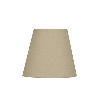 Abat-jour tambour conique Hometrends texturé taupe de 20,32 cm (8 po)