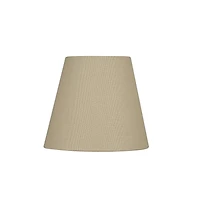 Abat-jour tambour conique Hometrends texturé taupe de 20,32 cm (8 po)