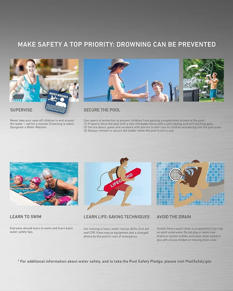 Piscine Hors Terre Intex 24 pi X 4,4 pi Ultra XTR avec pompe à filtre à sable