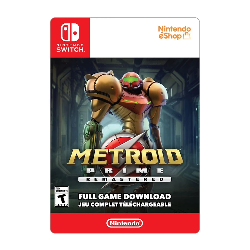 Nintendo Switch Metroid Prime Remastered $49.99 (Code Numérique)