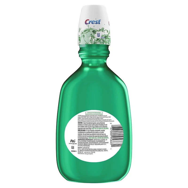 Rince-bouche Crest Scope Classique, Menthe originale 1.5L