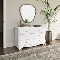 Prepac Monterey White Children’s 6-Drawer Dresser
