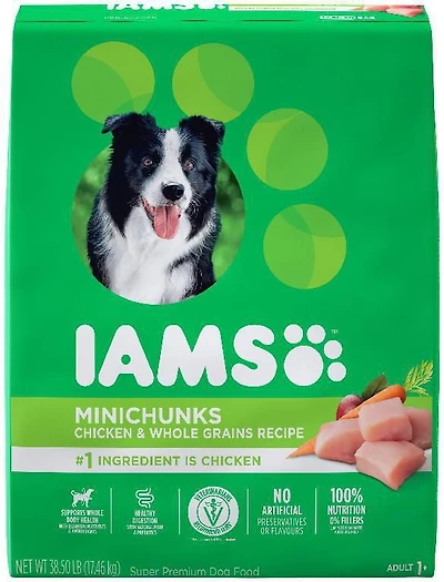 Nourriture sèche pour chiens IAMS Minichunks Recette avec poulet et grains entiers