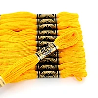 DMC Yellow Cotton 6 Strand Floss 8m