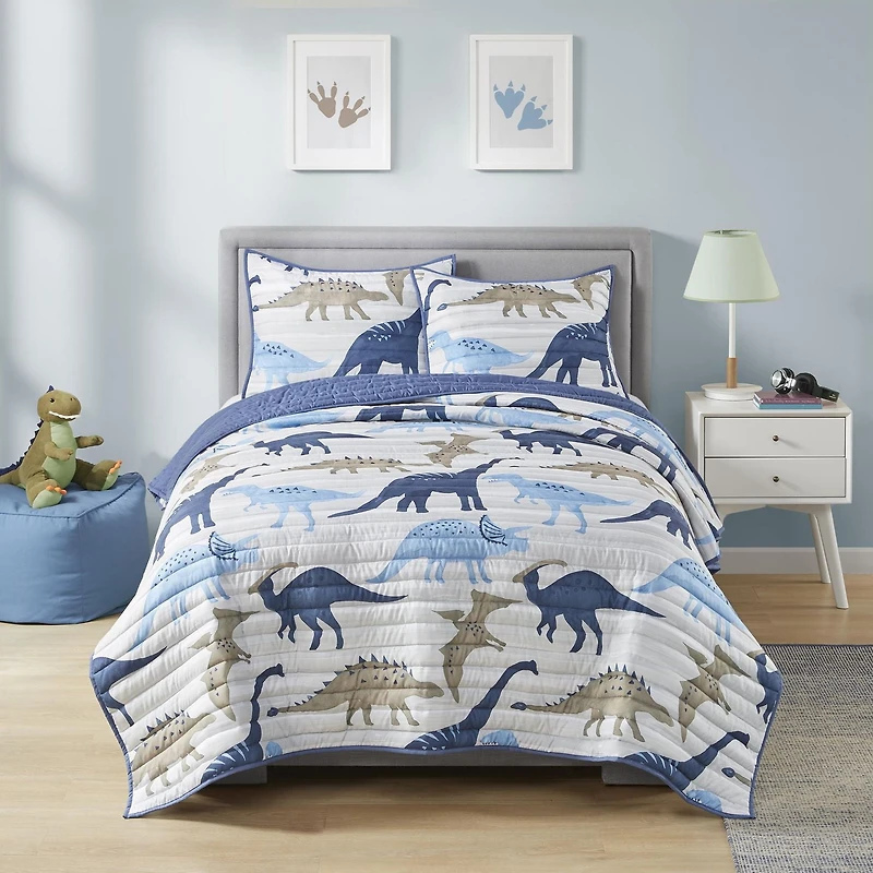 Mainstays Kids Stomps 3 Piece Quilt Set