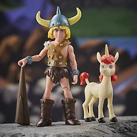 Dungeons & Dragons Cartoon Classics, pack de 2 figurines de 15 cm Bobby & Uni, dessin animé des années 80, inclut d12 D&D exclusif