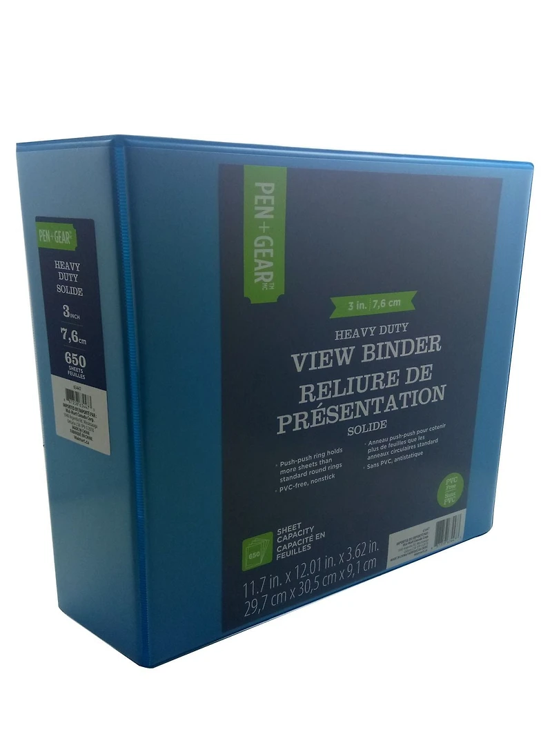Pen+Gear Heavy Duty View Binder