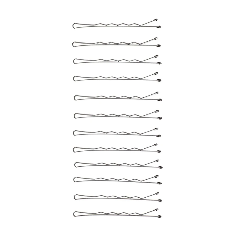 Goody Ouchless Bobby Pins, Slide-Proof Black Hair Pins, 60 Ct, 60 Bobby Pins Black