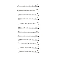 Goody Ouchless Bobby Pins, Slide-Proof Black Hair Pins, 60 Ct, 60 Bobby Pins Black