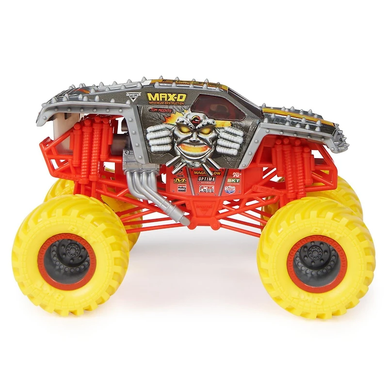 Monster Jam, Official Max-D Monster Truck, Collector Die-Cast Vehicle, 1:24 Scale, Kids Toys for Boys and Girls Ages 3 and up