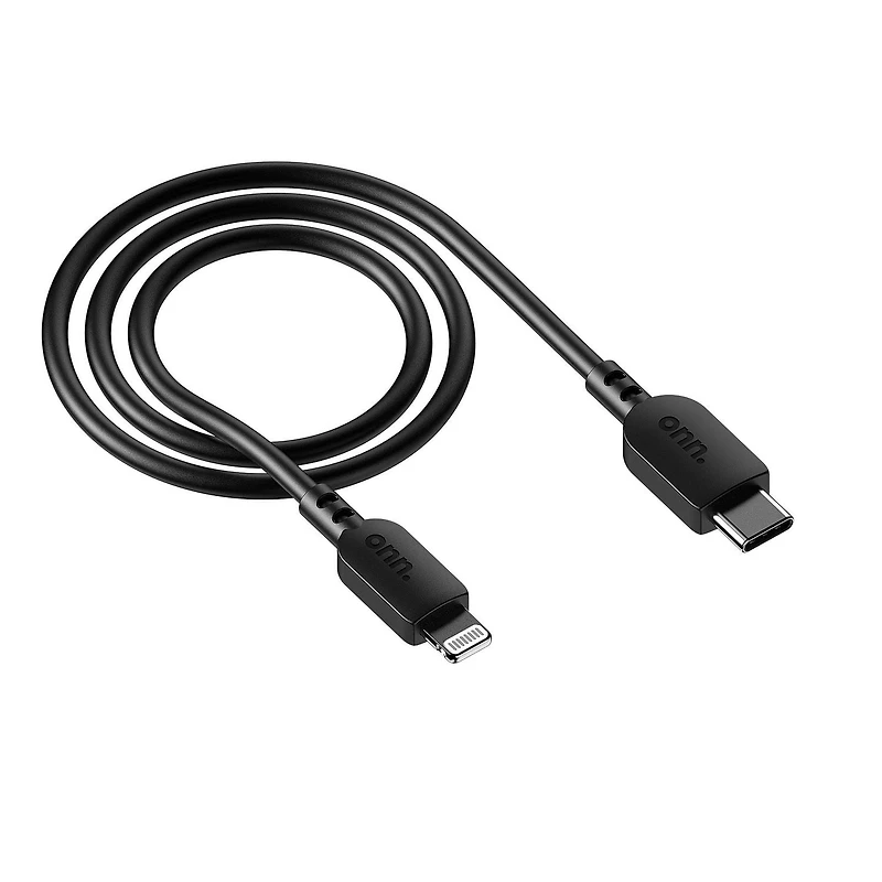 onn. 3 ft./0.9 m USB-C to Lightning Charge & Sync Cable, Made for Apple, Transfer while Charging