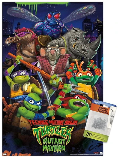 Teenage Mutant Ninja Turtles: Mutant Mayhem - Group Wall Poster