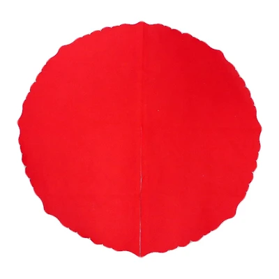 Temps de vacances 48 pouces Jupe d’arbre de base, Couleur rouge