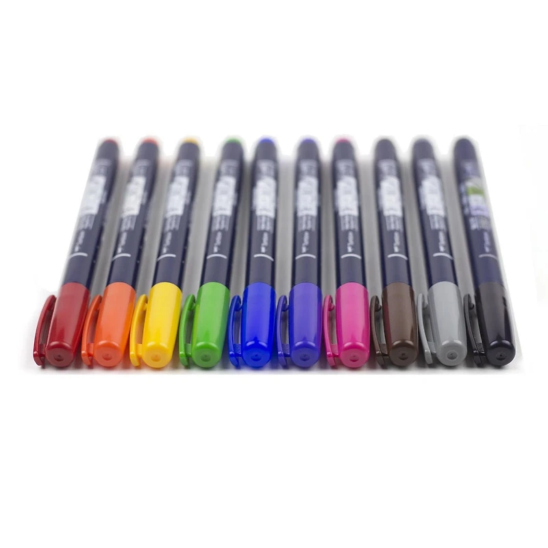 Pinceaux à Fudenosuke Paquet de 10 Tombow