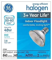 GE Energy-Efficient Halogen 48W PAR30 1PK