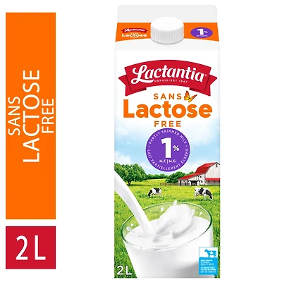 Lactantia Lactose Free 1% Milk, 2L