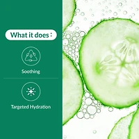 Soo'Ae Hydrating Cucumber Slice Mask, Soothing + Targeted Hydration