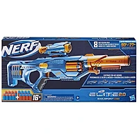 Nerf Elite 2.0 Eaglepoint RD-8 Dart Blaster, 8 Dart Drum, Nerf Scope, Barrel, 16 Nerf Elite Darts, Outdoor Toys