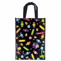 Sac fourre-tout non tissé multicolore pour bonbons d'Halloween, 29,2 x 40,6 x 7,6 cm, idéal pour célébrer Sac fourre-tout de bonbons
