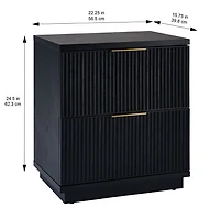 Better Homes & Gardens Cannelé Lillian Table de nuit Chargement du poids pour le tiroir: 25 lb