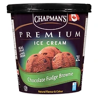 Chapman's Premium Chocolate Fudge Brownie Ice Cream in a Tub, 2L