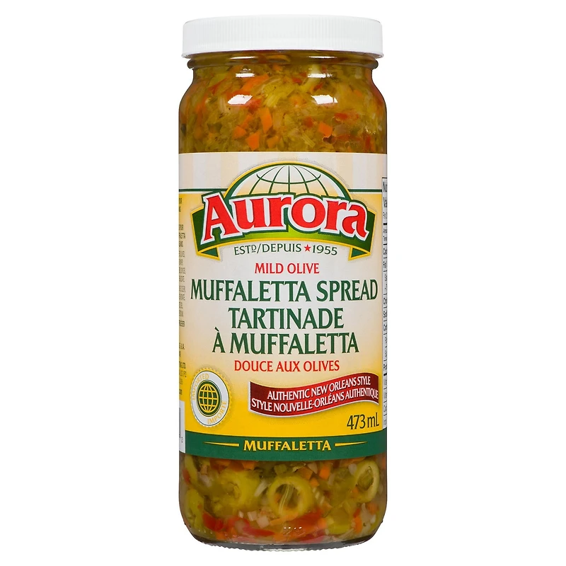 Aurora Mild Olive Muffaletta Spread, 473 ML