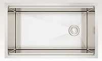 American Imaginations 32-in. W CSA Approved Stainless Steel Kitchen Sink With 2 Bowl And 16 Gauge AI-29296
