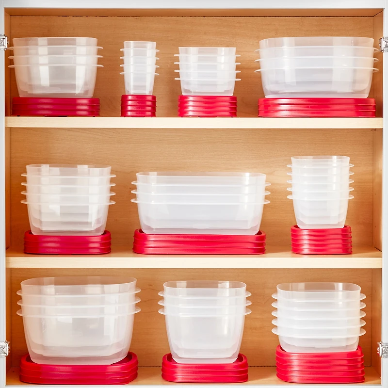 Contenant de conservation des aliments Rubbermaid avec couvercle à évent Easy Find Lids, couvercle rouge, 710 ml (3 tasses)