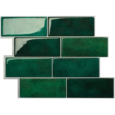 Smart Tiles Peel and Stick Backsplash Wall Tiles, Metro Fiona, 4-Pack, 11.56in x 8.38in