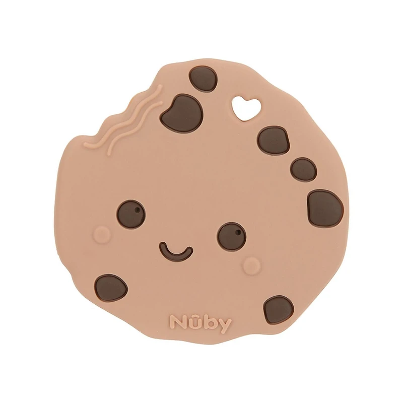 Nûby™ Lightweight & Easy to Hold Silicone Teethers – Milk & Cookies