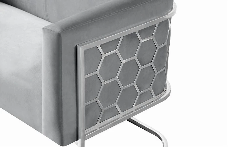 Canadian Cinderella Loveseat Grey