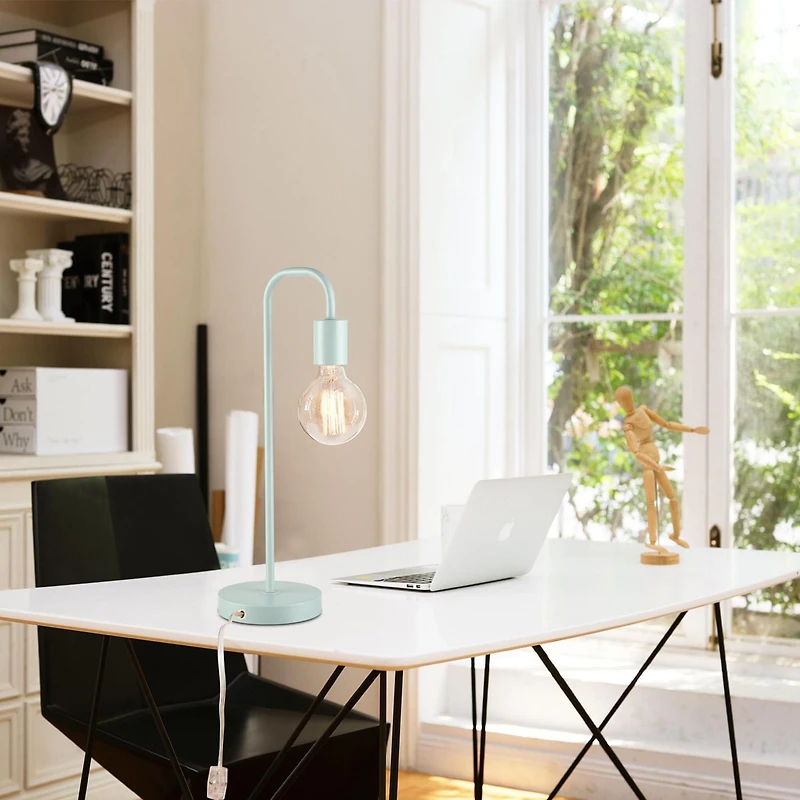 Lampe de table de 18 po Holden, menthe pâle mat