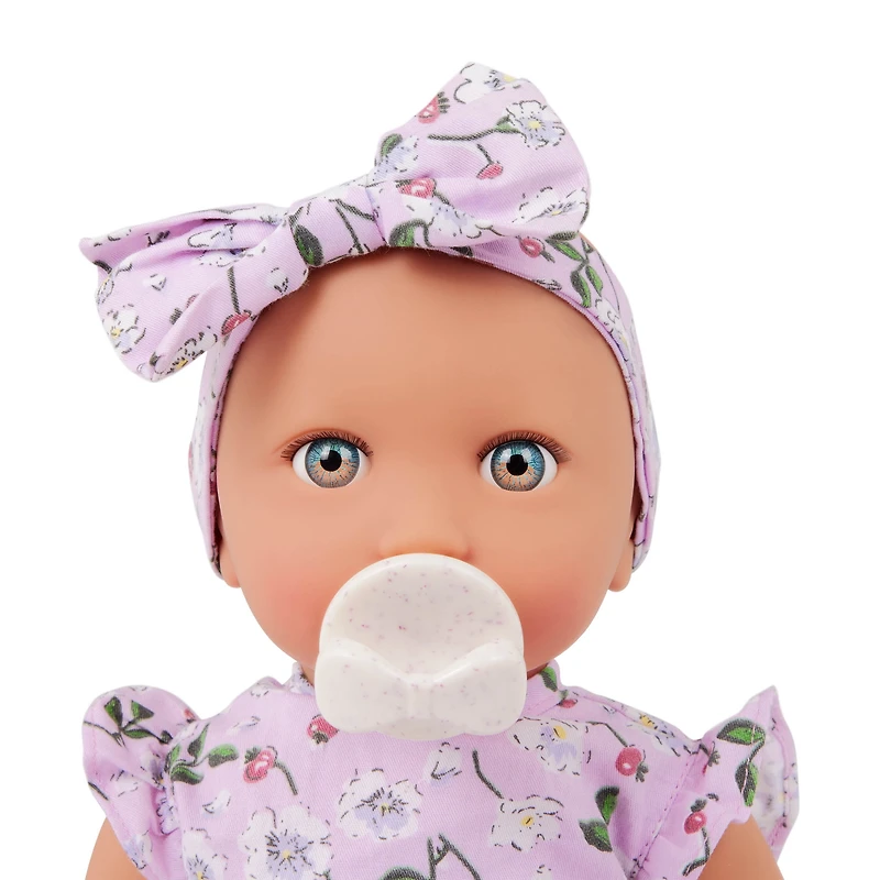LullaBaby Baby Doll - Floral Outfit Blue Eyes & Fair Skin Tone