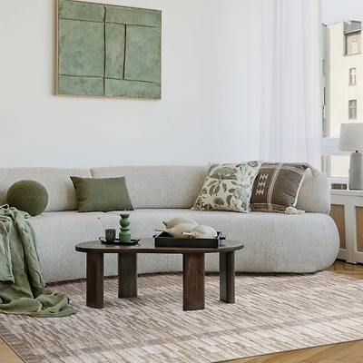 AVB Brown Lines 5x7 Area Rug, Area rug
