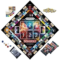 Monopoly Prizm : 2e édition NBA, jeu de plateau Monopoly avec cartes de collection Panini 2023-24 de la NBA