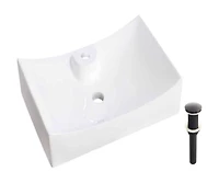 DROP Bath and Kitchen DR091488 Bathroom Vessel Sink Set