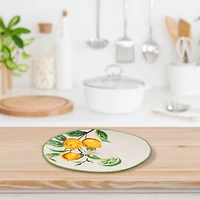 IH Casa Decor Platter De Citron En Céramique - Ensemble De 2