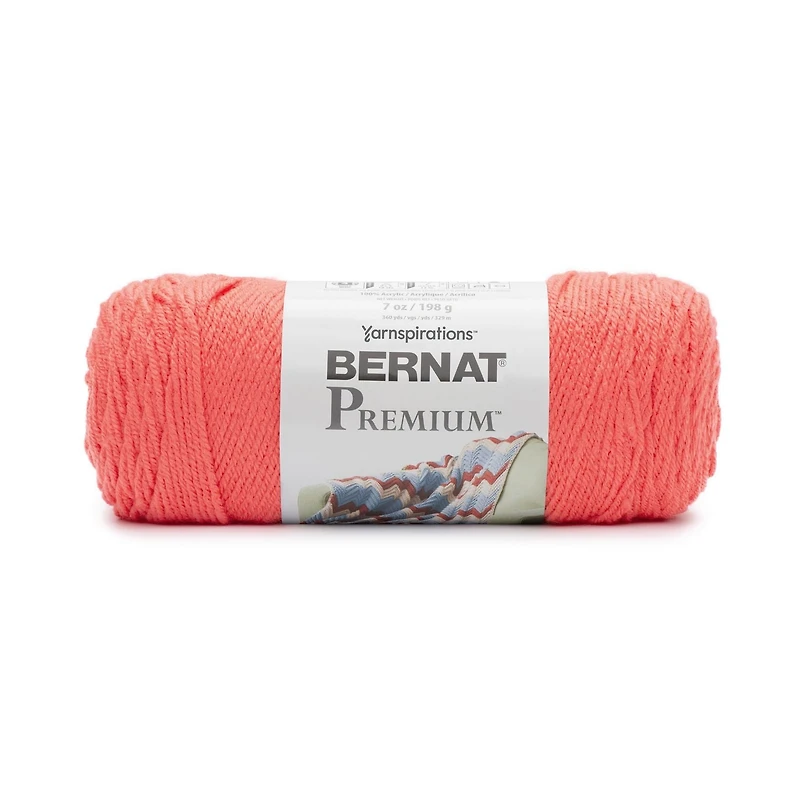Bernat® Premium™ Yarn, Acrylic #4 Medium, 7oz/198g, 360 Yards