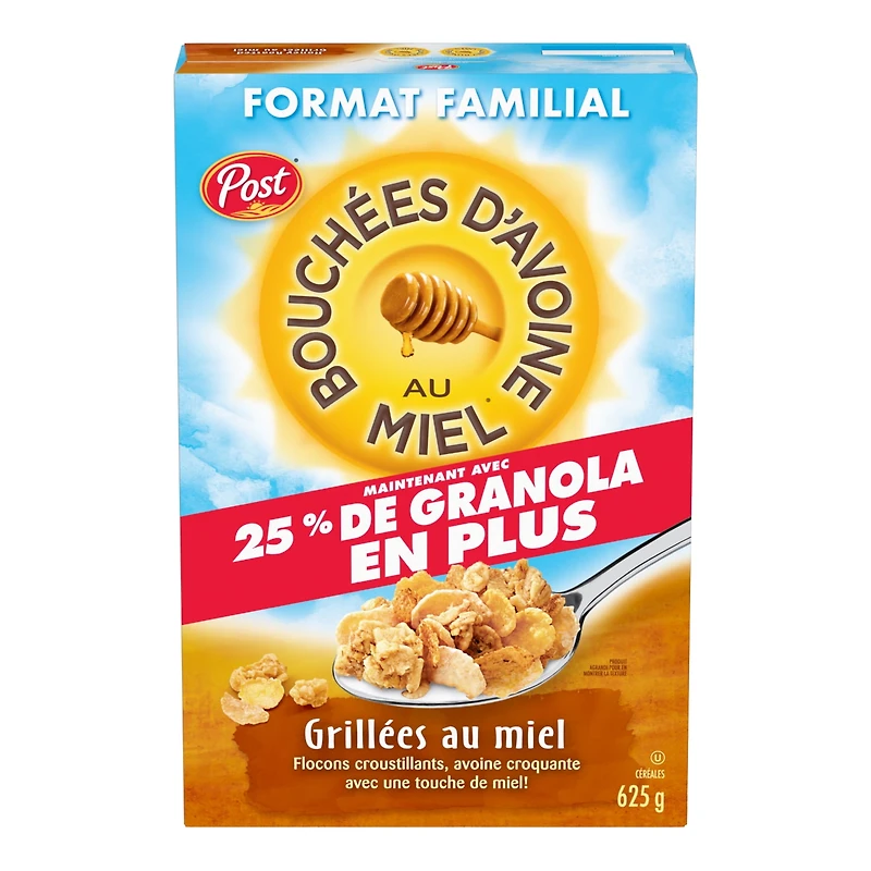 Post Honey Bunches of Oats Honey Roasted Cereal, Family Size, 625 g