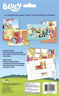 Bluey - Bandit and Chilli Adventures - Pack de puzzles d'autocollants