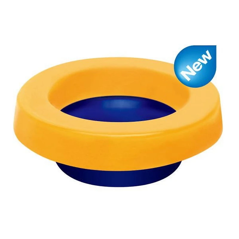 Joint de toilette élastique Spacio sans cire avec boulons de toilette