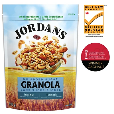 Jordans No Added Sugar Triple Nut Granola, 325 g