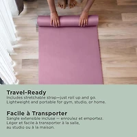 PurAthletics Extra Thick and Long NBR Mat - Dusty Rose