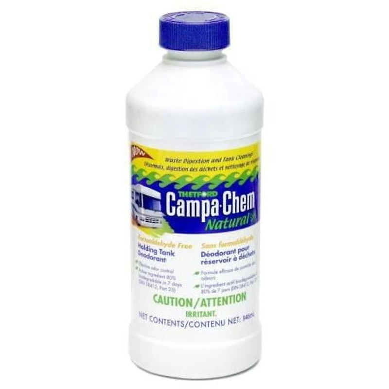 Campa-Chem Natural RV Holding Tank Treatment - Deodorant / Waste Digester / Detergent - 945ml bottle - Thetford 24608
