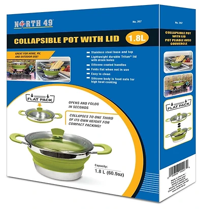 World Famous Collapsible Camping Pot with Lid - Medium