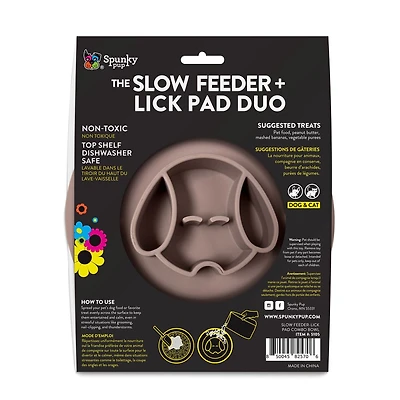 Slow Feeder - Lick Pad Combo Dog Toy