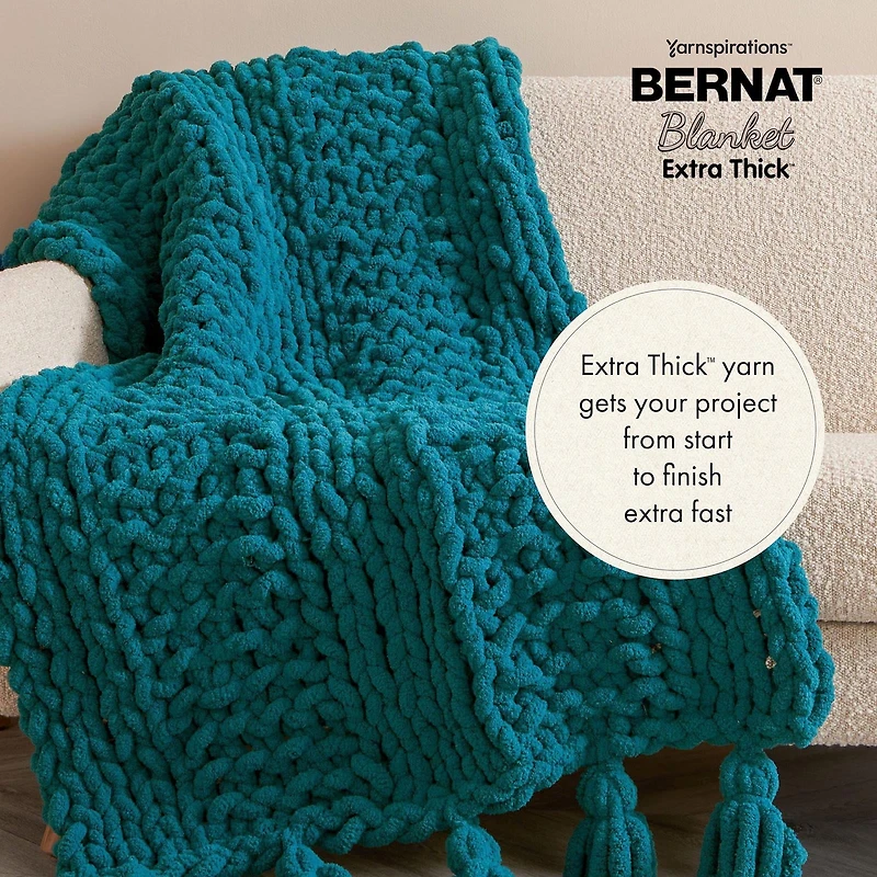 Bernat® Blanket Extra Thick™ #7 Fil de polyester géant, ardoise 21,2 oz/600 g 72 yards