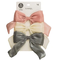 George 3 pc barrettes a noeuds 3 pc barrettes