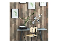 RoomMates Darkweathered Plank Peel&Stick Wallpaper, Roll is 20.5" wide x 16.5 feet = 28.18 sq ft.